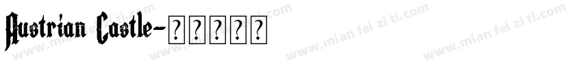 Austrian Castle字体转换